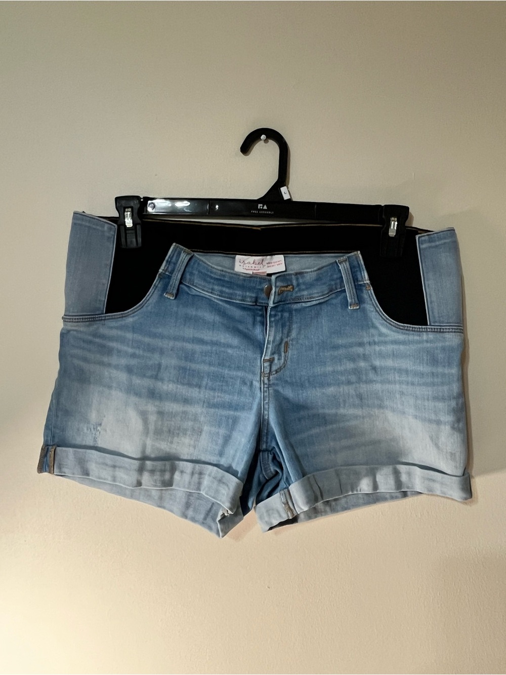 Isabel Maternity by Ingrid & Isabel Light Blue Denim Midi Short